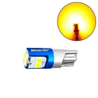 LED T10 W5W лампа в автомобиль, 6 SMD 3030, теплый белый