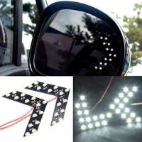 LED указатели поворота зеркала заднего вида, белые, пара