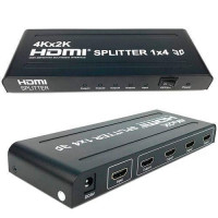 Коммутатор HDMI 1x4 порта, 4K, 3D, сплиттер, разветвитель