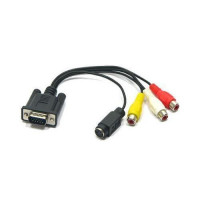 Кабель переходник VGA на S-Video 3 RCA