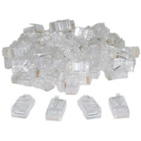 100x Коннектор RJ45 8P8C Cat5, Cat5e, Cat6 RJ-45