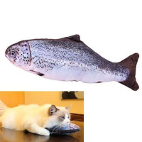 Мягкая игрушка рыба Форель 40см для кошек кота с кошачьей мятой
