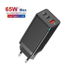 Сетевое зарядное устройство USB Type-C QC4.0 PD3.0 GAN 65Вт Baseus BS-E915