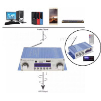 Усилитель звука, Hi-Fi усилитель в авто HY-502, USB SD DVD CD FM MP3 плеер
