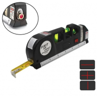 Лазерный уровень с рулеткой, нивелир 2 линии 5 точек Fixit Laser Level Pro 3