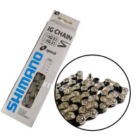 Цепь велосипедная Shimano IG51, 8 скоростей, 1/2"х 3/32", 116 звеньев 