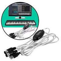 Кабель для подключения синтезатора, MIDI интерфейс кабель USB, подключение клавиатуры