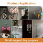 Магнит для поиска с крючком, неодимовый 36x8мм N52 до 29кг, магнит с крючком для вещей и предметов