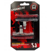 Тормозные колодки V-brake Shuangjie с запасными вставками, сменный картридж 