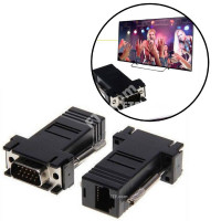 VGA удлинитель по RJ45 витой паре, пассивный, до 30м UTP папа-папа