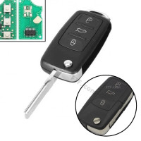Ключ зажигания, чип ID48 1J0959753DA, 3 кнопки, для Volkswagen, Seat, Skoda