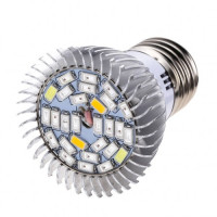 Фитолампа фито лампа для растений, полный спектр E27, 28 LED 8Вт