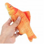 Игрушка для кошки с мятой красный карп для кота мягкая рыбка карп для кошки 19 см. 