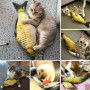 Игрушка для котика с мятой карась для кота мягкая рыбка карасик для кошки 40 см.