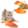Игрушка для кошки с мятой красный карп для кота мягкая рыбка карп для кошки 19 см. 