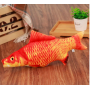 Игрушка для кошки с мятой красный карп для кота мягкая рыбка карп для кошки 19 см. 
