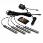 Декоративная RGB LED подсветка салона авто, цветомузыка, ДУ, 12В