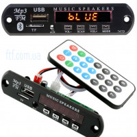 Встраиваемый MP3 плеер, модуль Bluetooth FM USB microSD, 12В аудиосистема для авто