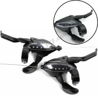 Моноблоки Shimano ST EF500, L3, R7 (3x7 скоростей) пара, черные